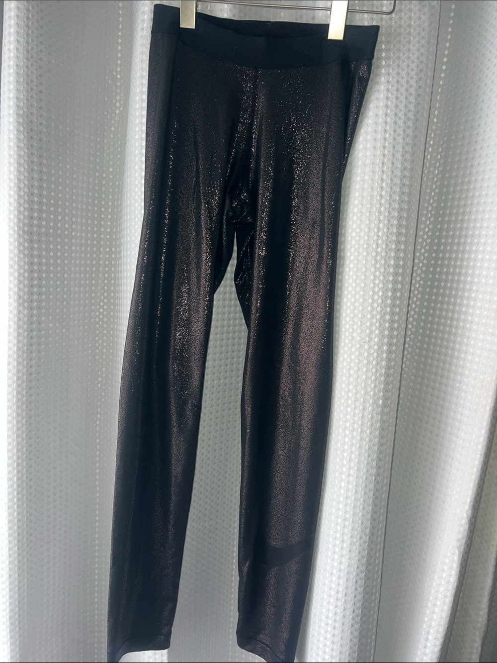 Shiny Mericallic Black/purple Nike Leggings